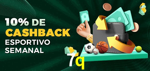 10% de bônus de cashback na 7q